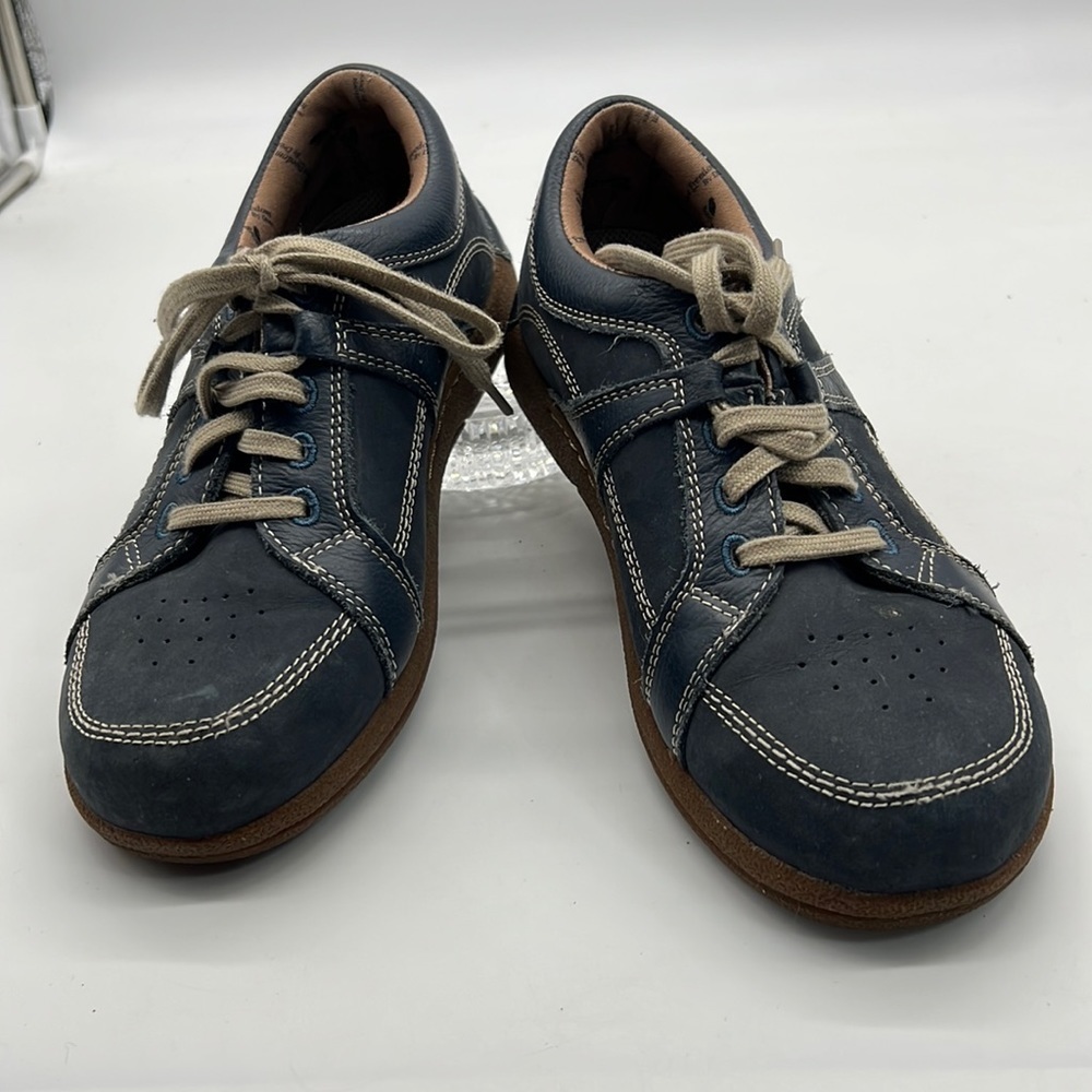 Barefoot Freedom by Drew Geneva Blue Leather Oxford Style Shoe size 7.5